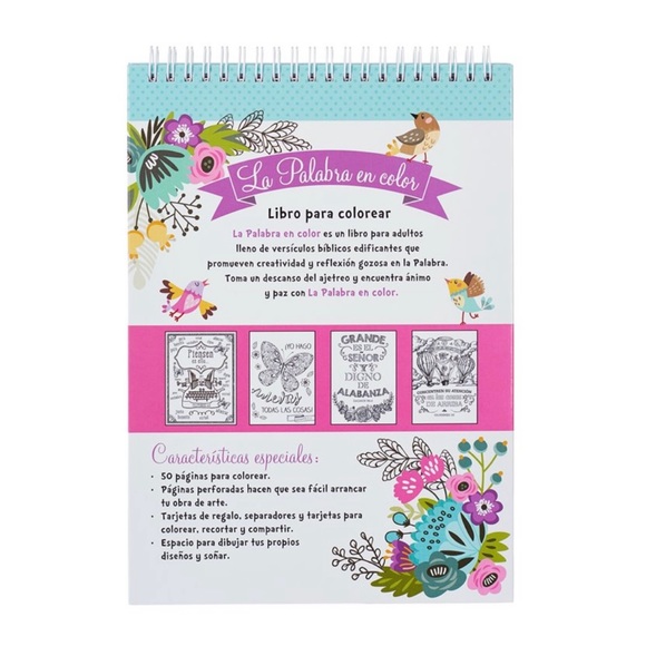 La Palabra en Color Libro De Colorear (The Word in Color, Coloring Book) Spanish - Picture 3 of 6